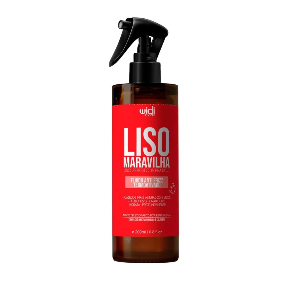 Fluido Capilar Widi Care Anti Frizz Termoativado Liso Maravilha 200ml