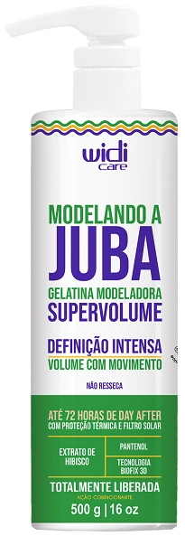 Gelatina Cap Widi Care 500g Modelando A Juba Super Volume