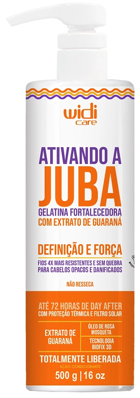 Gelatina Cap Widi Care 500g Ativando A Juba Fortalecedora