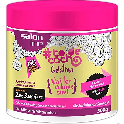 Gelatina Salon Line To De Cacho Vai Ter Volume Sim Pote 550g