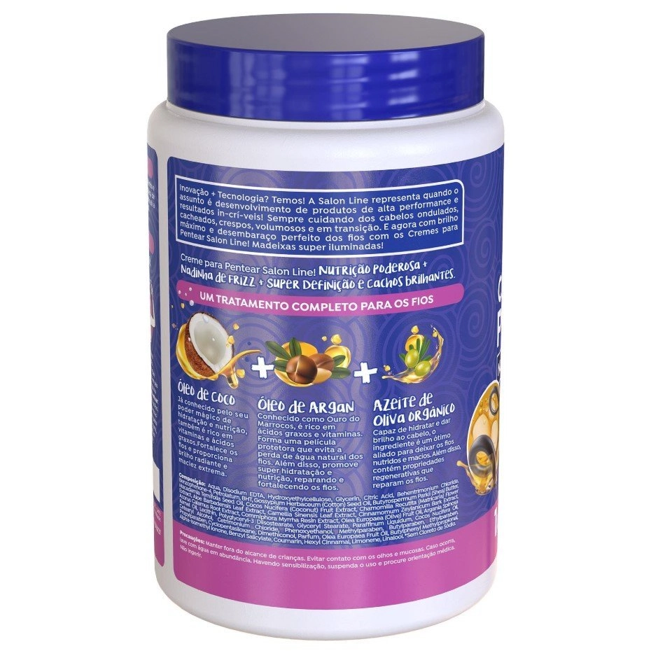 Salon Line Cr Pentear 1000ml Nutricao Reparadora