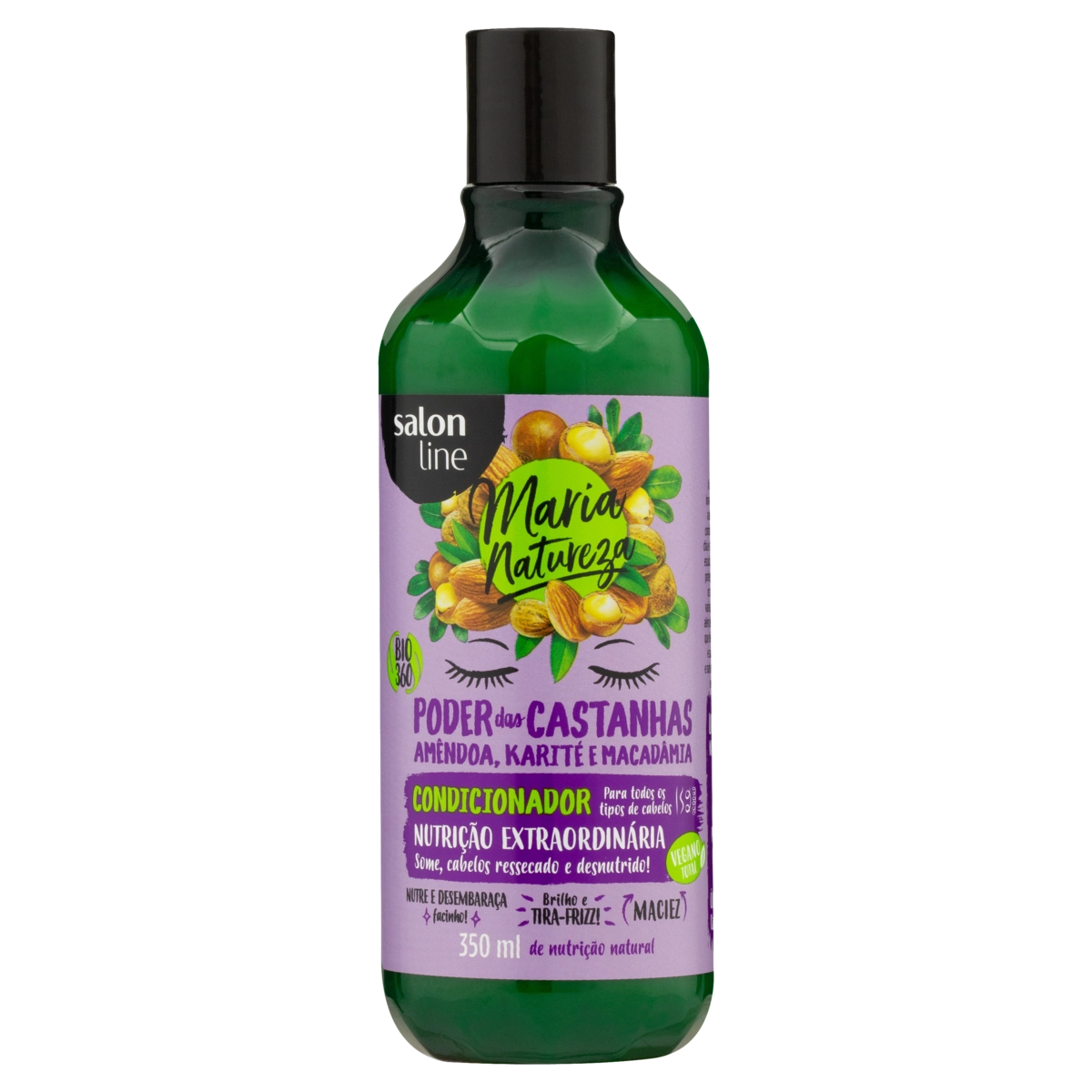 Condicionador Salon Line Maria Natureza Poder Das Castanhas Frasco 350ml