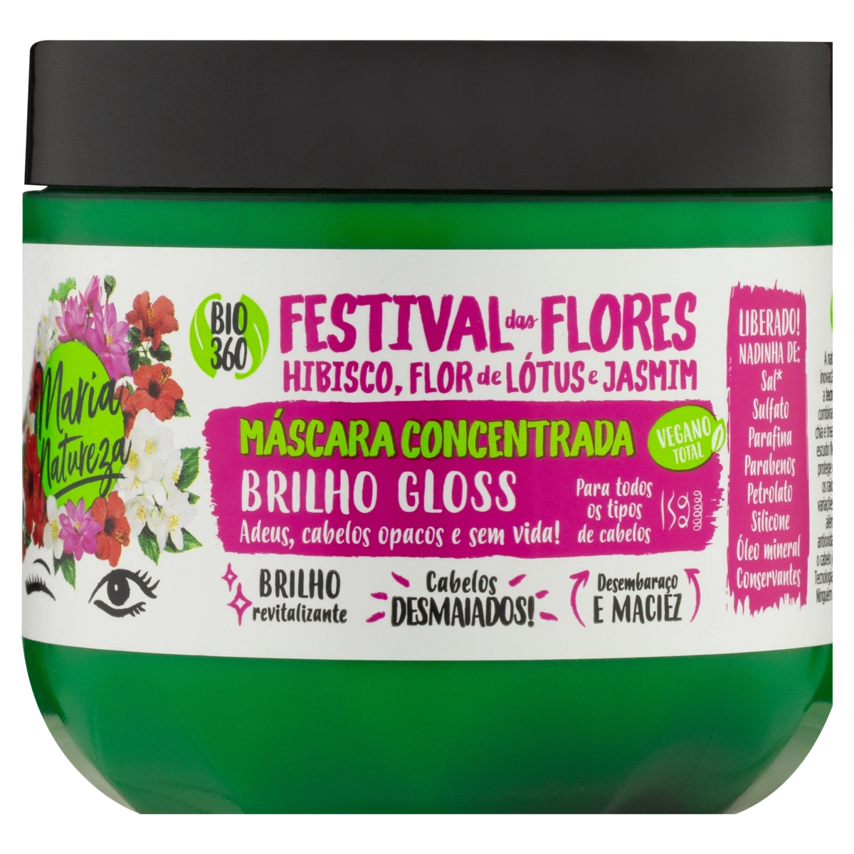 Máscara Concentrada Salon Line Maria Natureza Festival Das Flores Pote 300g