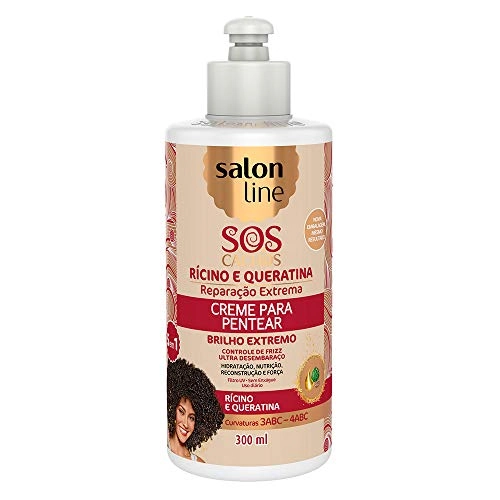 Cr Salon Line P/pentear Ricino E Queratina
