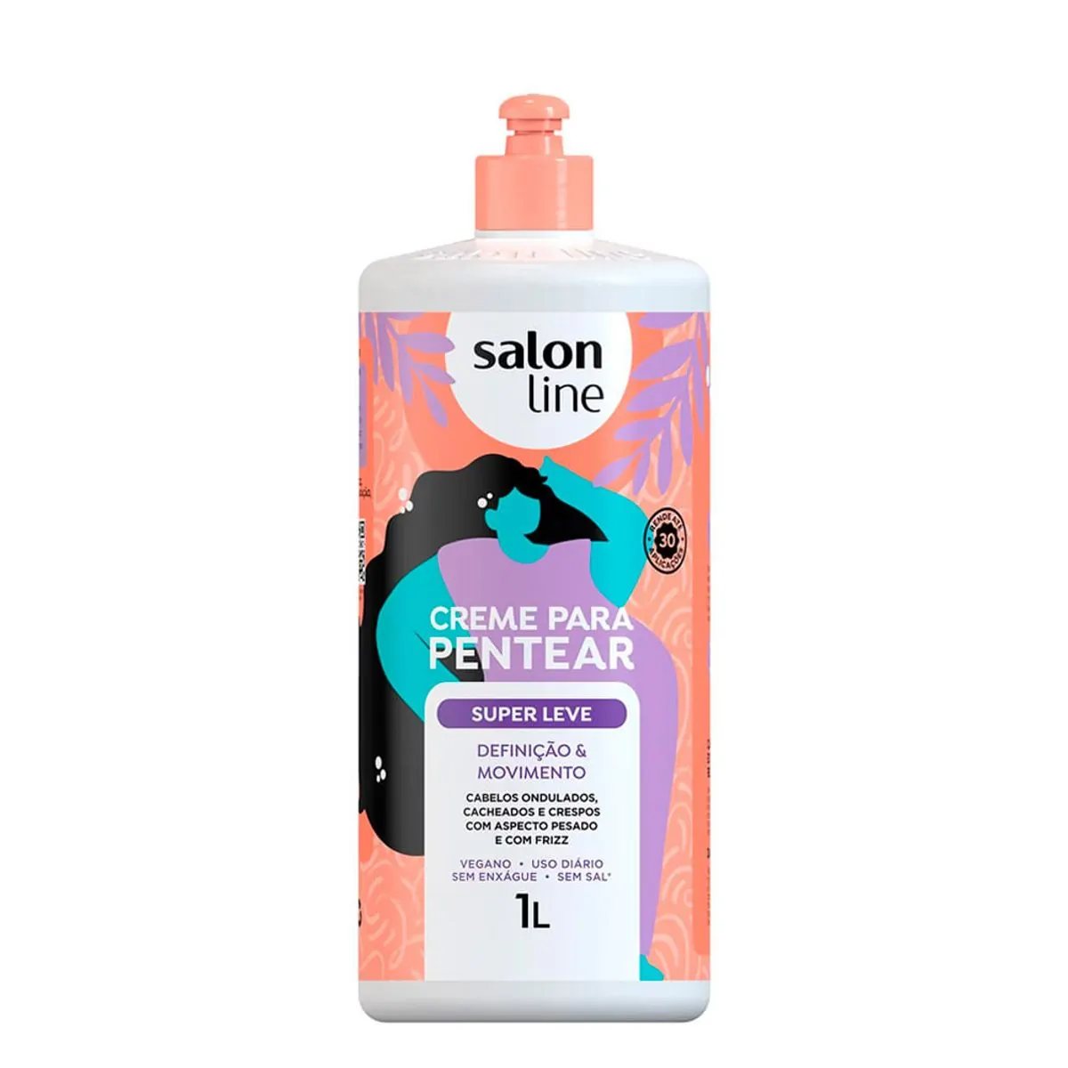 Creme Para Pentear Super Leve Salon Line 1l