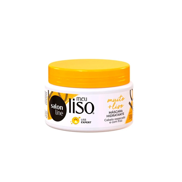 Máscara De Hidratação Salon Line Meu Liso Muito Mais Liso Amido De Milho Pote 300g