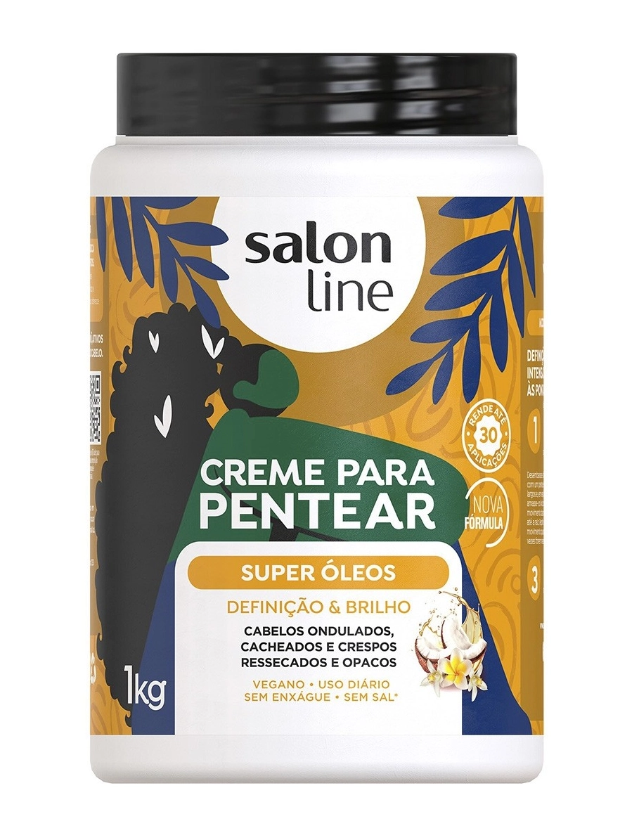 Cr P/pentear Salon Line 1kg Super Oleos