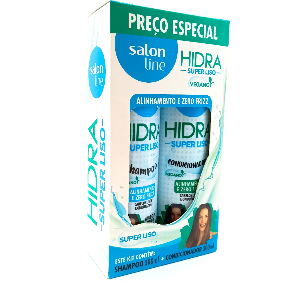 Salon Line Hidra Kit Sh Cond 300ml Super Liso