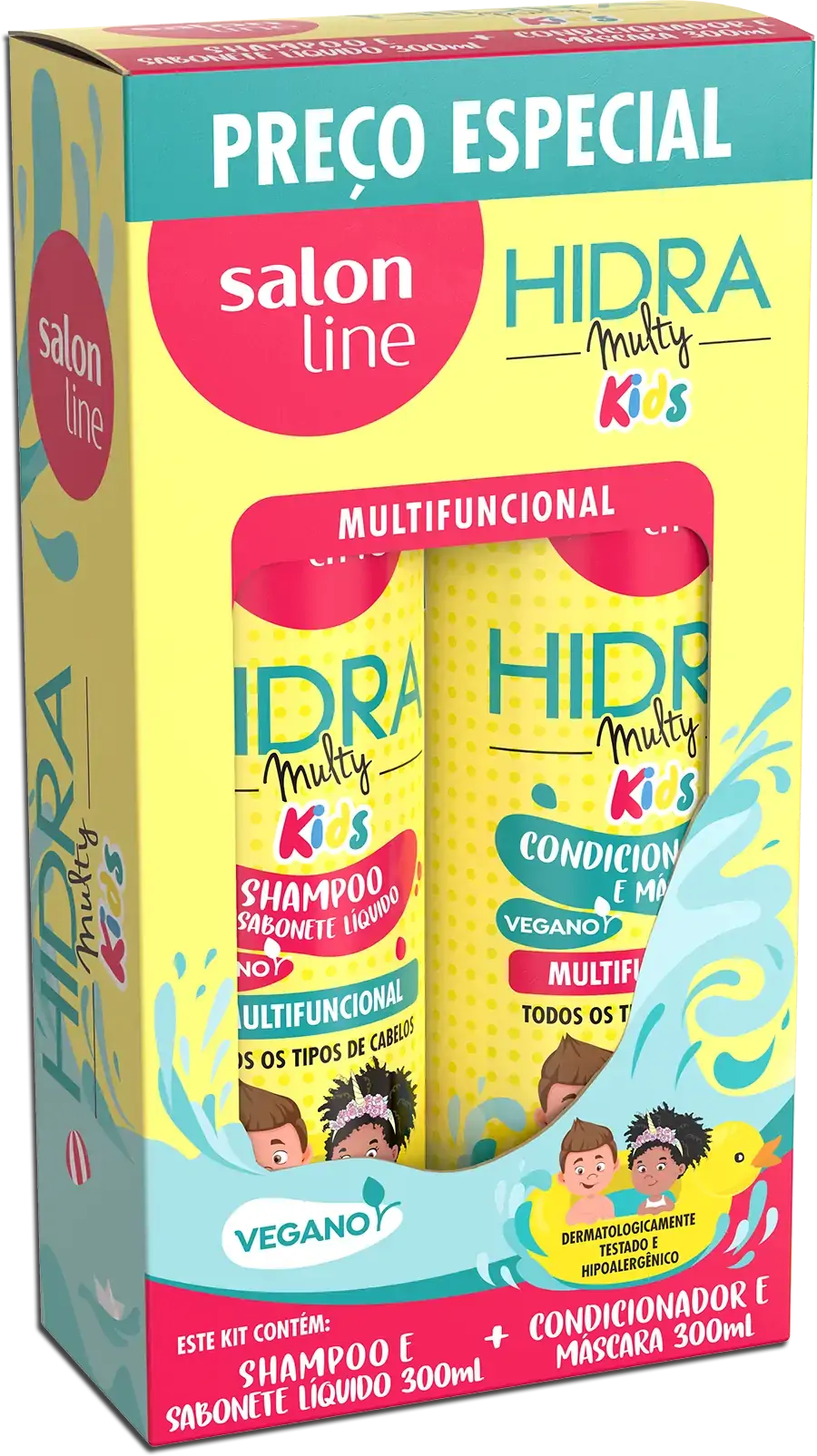 Salon Line Hidra Kit Sh Cond 300ml Kids