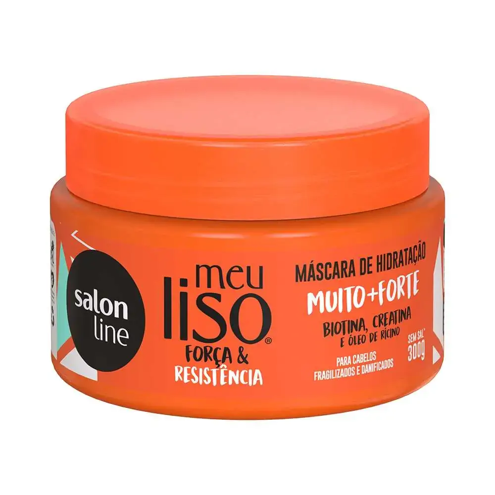 Salon Line Mascara De Hidratacao Capilar Meu Liso Muito Forte Forca E Resistencia 300 G X 1