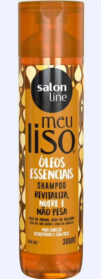 Shampoo Salon Line Meu Liso Oleos Essenciais 300ml