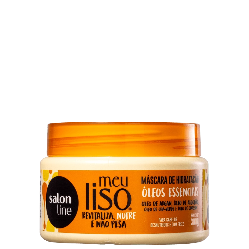 Creme/mascara Tratamento Salon Line Meu Liso Oleos Essenciais 300ml