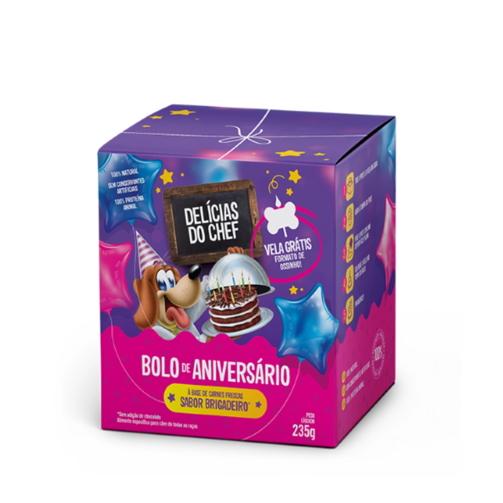 Bolo De Aniver.delicias Do Chef Brig.