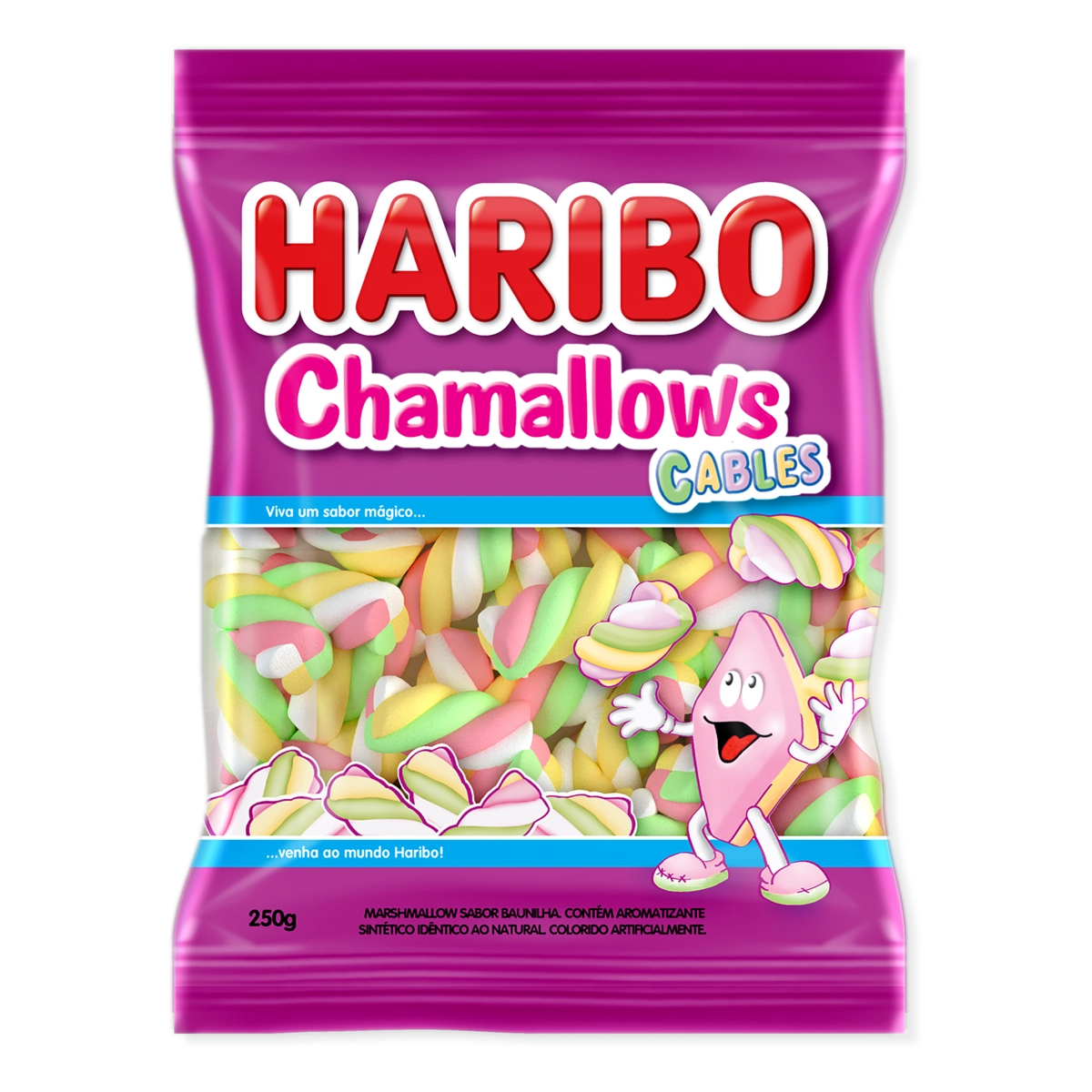 Marshmallow Baunilha Cables Haribo Chamallows Pacote 220g
