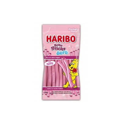 Bala Haribo 80g Sticks Tutti Soft