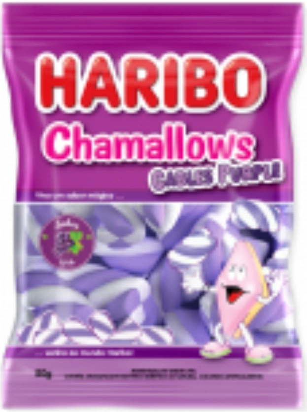 Marshmallow Uva Cables Purple Haribo Chamallows Pacote 250g