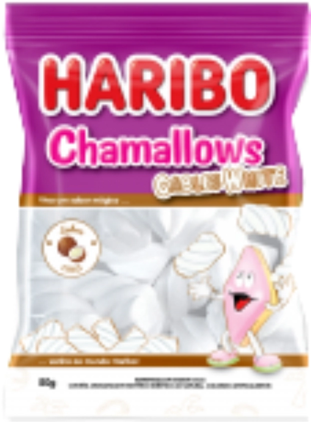 Marshmallow Coco Cables White Haribo Chamallows Pacote 80g