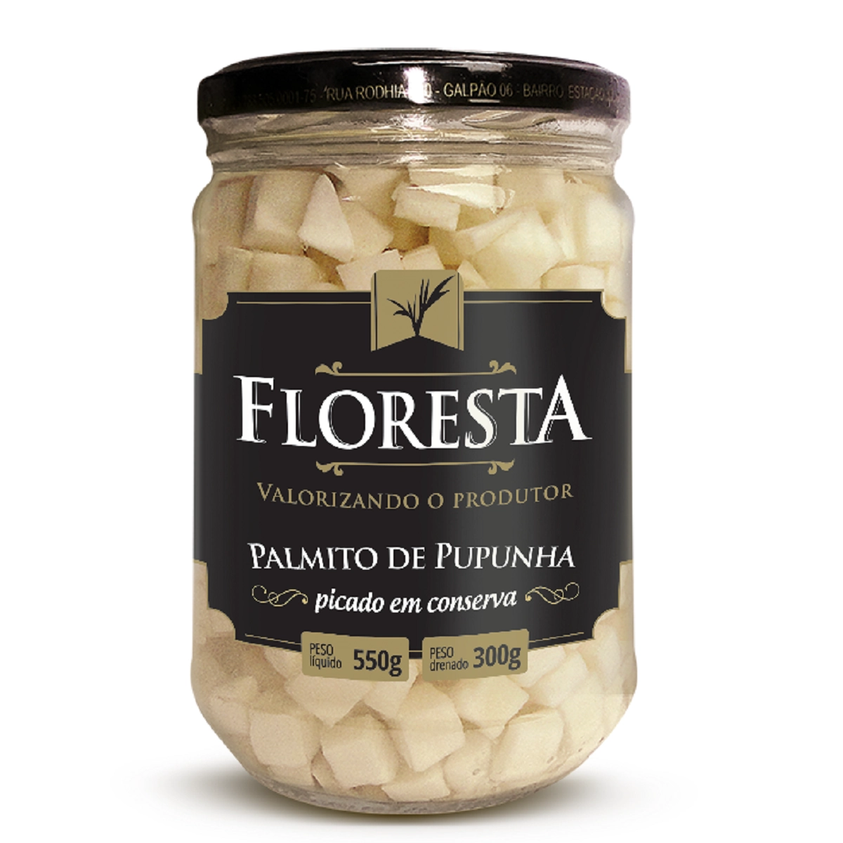 Palmito De Pupunha Floresta Picado Tipo Recheio 300g