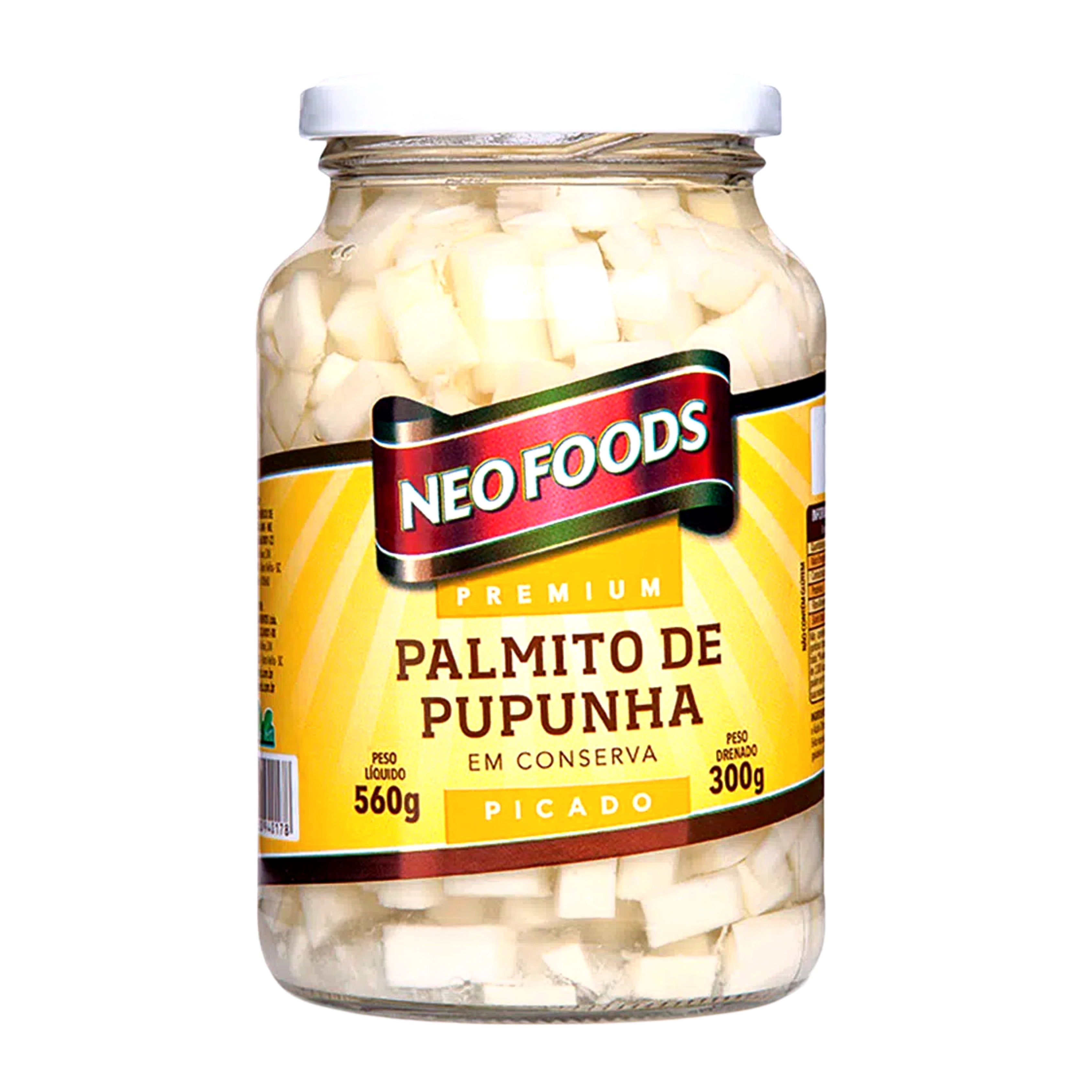 Palmito Pupunha Neo Foods 300g Picado Premium