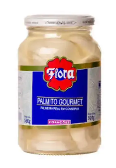 Palmito Flora Palmeira Real Coracoes Vd 300g