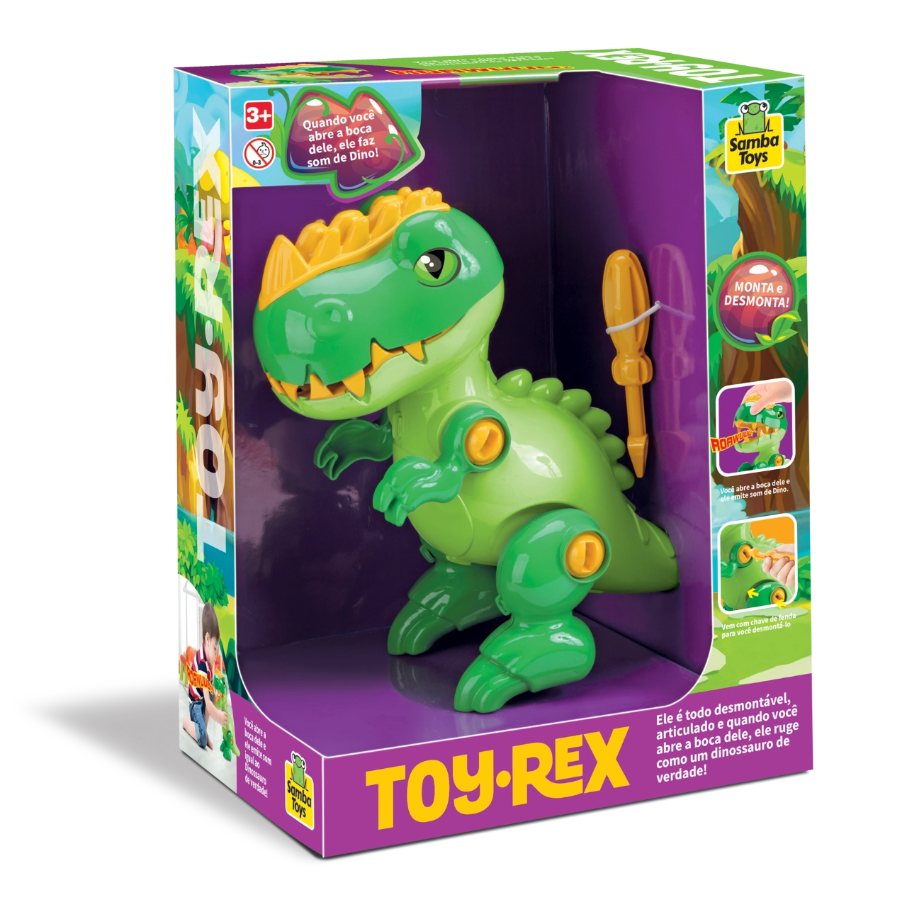 Toy Rex Samba Toys Dinossauro 1un