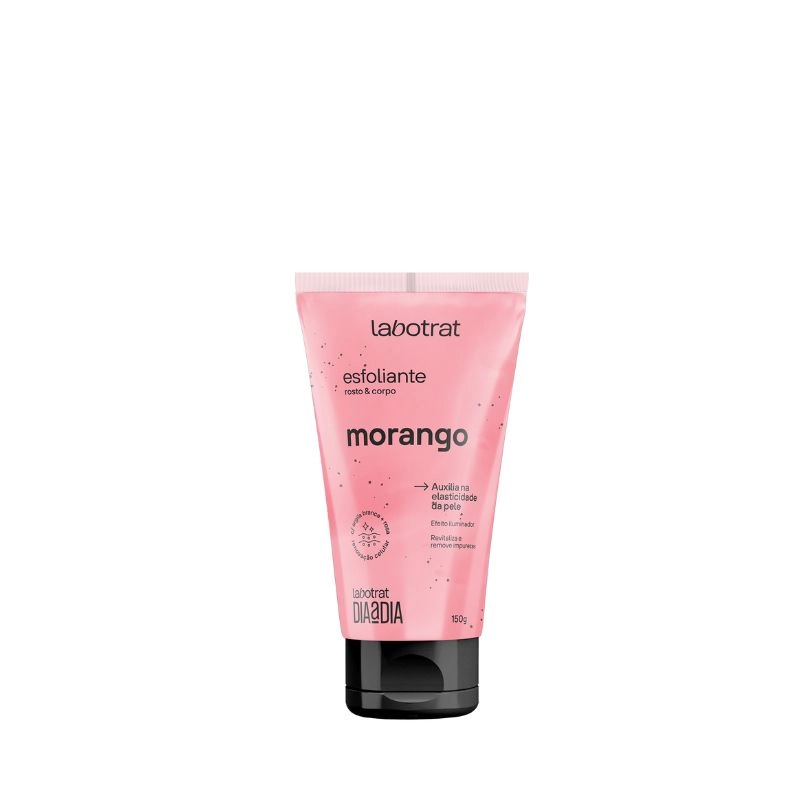 Esfoliante Corporal E Facial Morango Labotrat Dia A Dia Bisnaga 150g