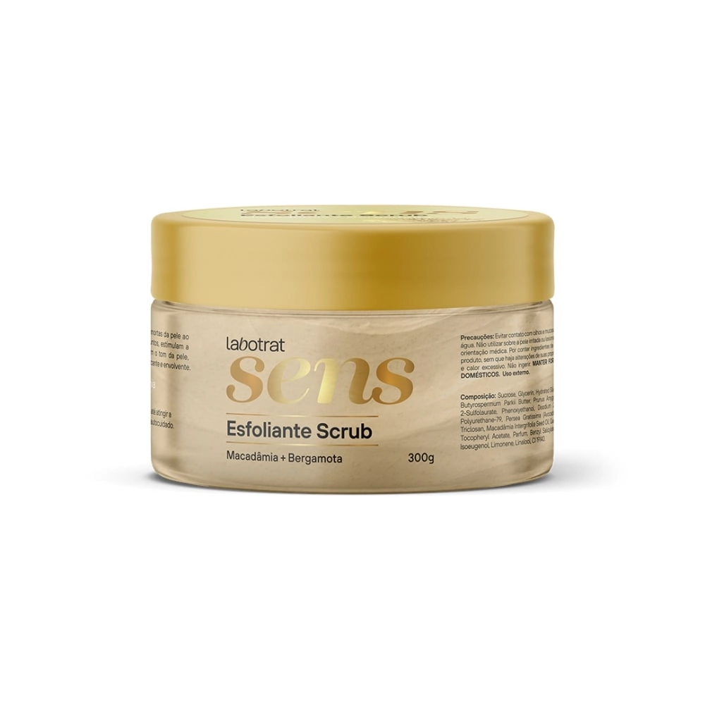 Esfoliante Scrub Sens 300g Macadamia E Bergamota Labotrat