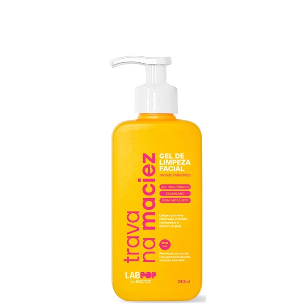 Gel De Limpeza Facial Labotrat Labpop 240ml Trava Na Maciez