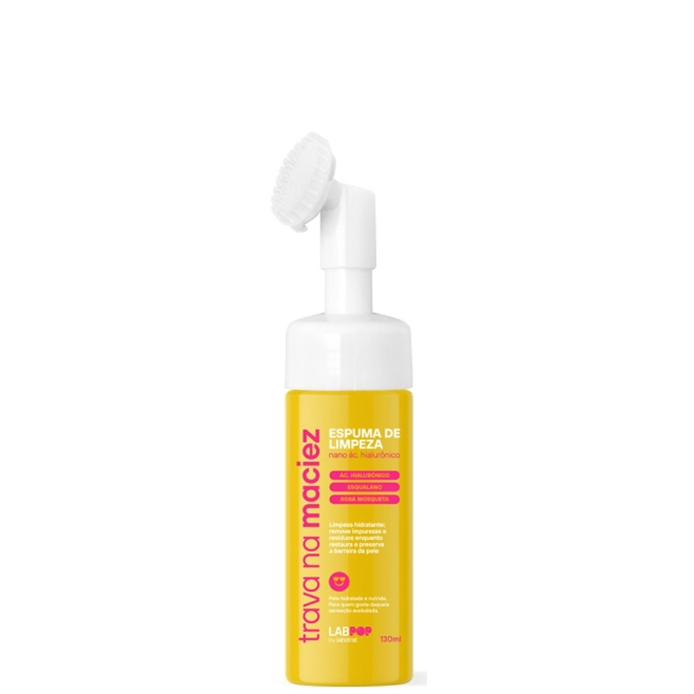 Espuma De Limpeza Facial Labotrat Labpop 130ml Trava Na Maciez