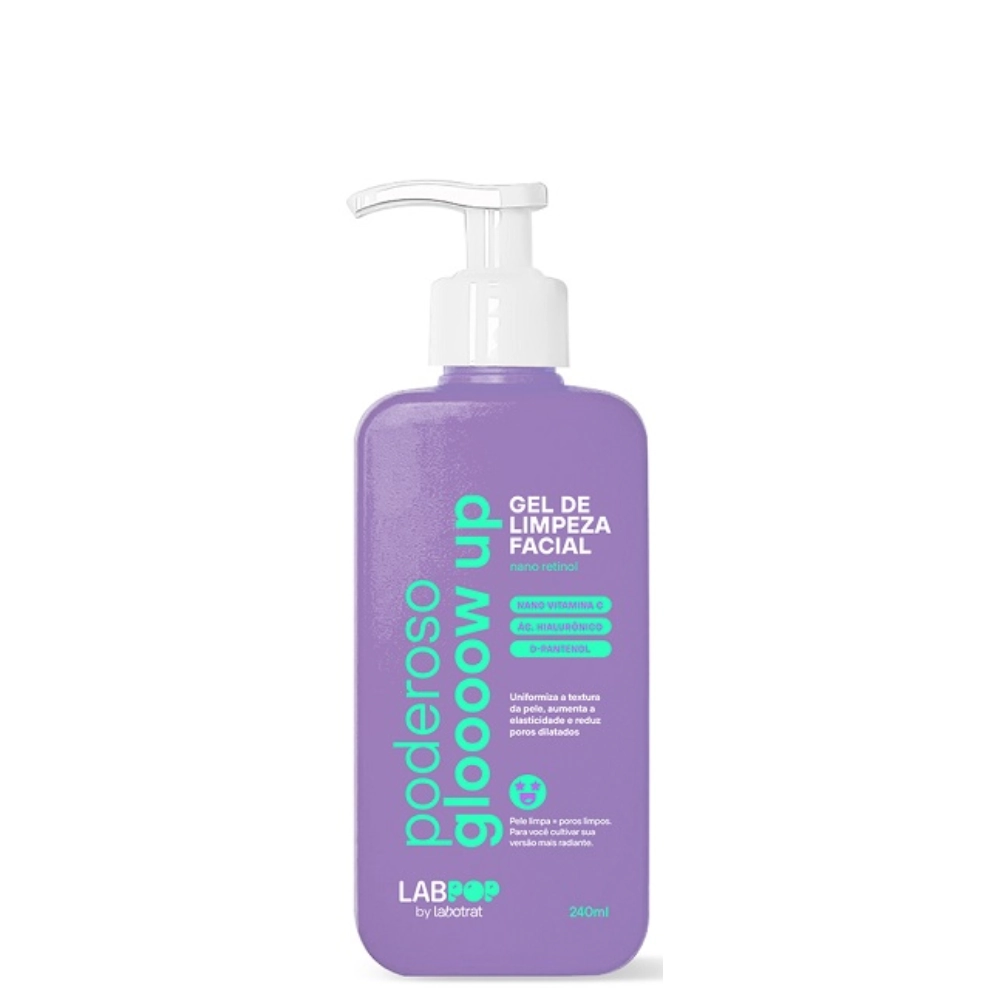 Gel De Limpeza Facial Labotrat Labpop 240ml Poderoso Glo000w Up