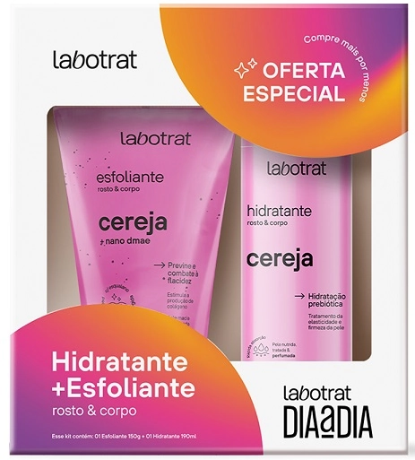Kit Des Corpo Labotrat Dia A Dia C/2 Hid/esf Cereja