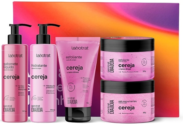 Kit De Banho Labotrat Dia A Dia C/5 Sab/hid/sais/2esf Cereja