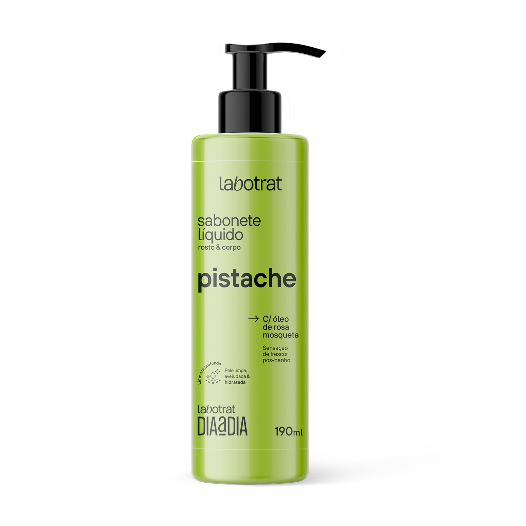 Sabonete Liquido Labotrat Rosto E Corpo Pistache Dia A Dia 190ml