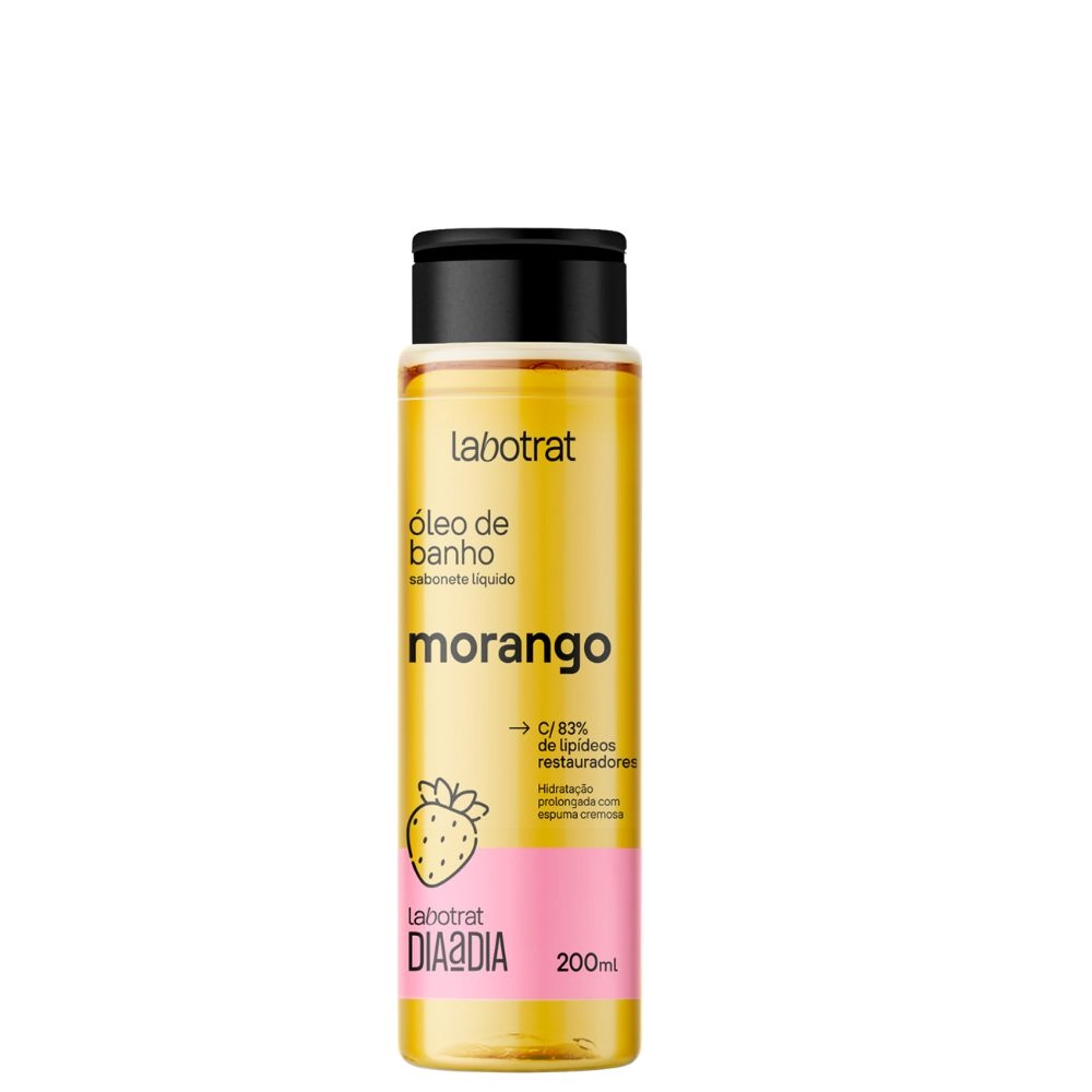 Sabonete Liquido Labotrat Oleo De Banho Dia A Dia Morango 200ml