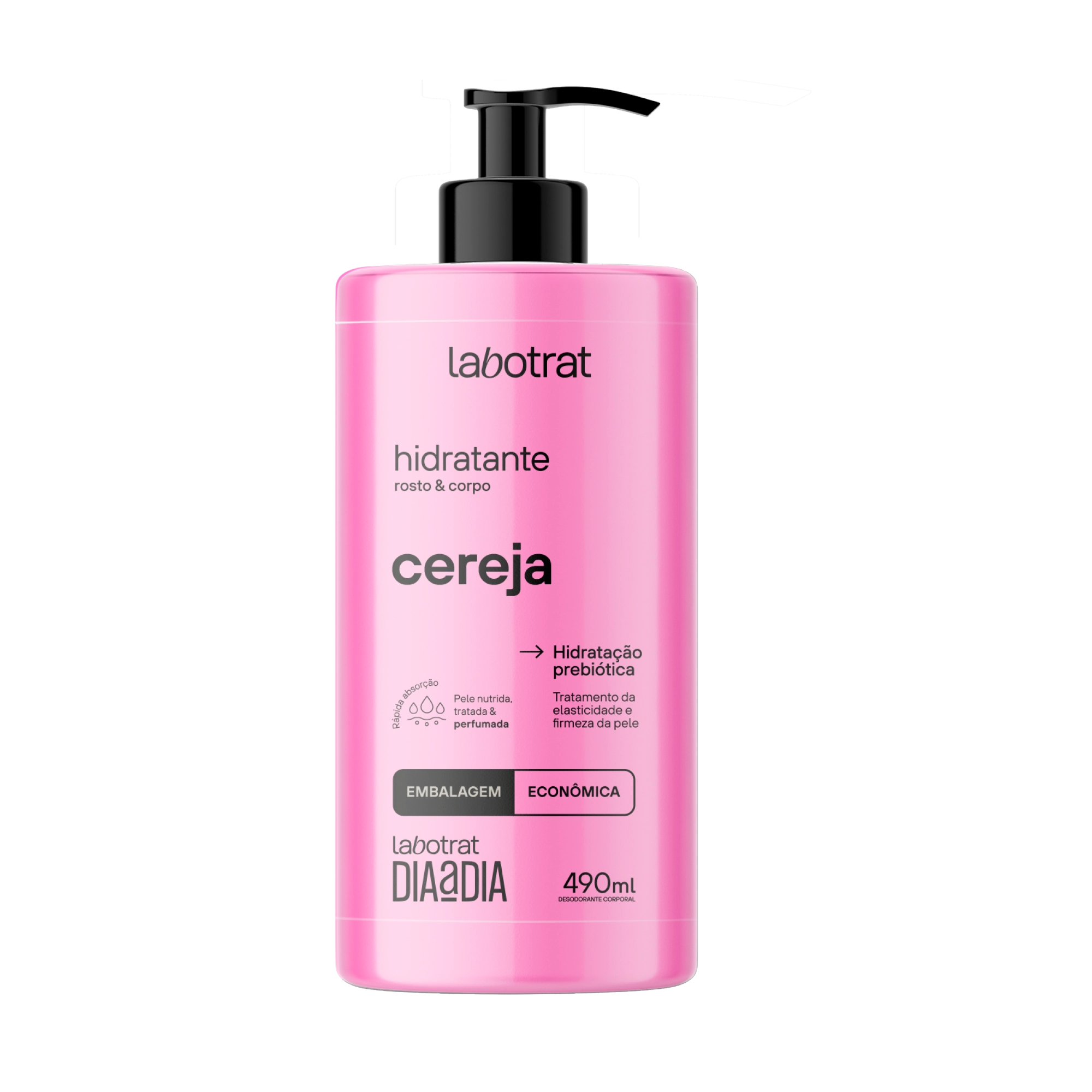 Hidr Rosto/corpo Labotrat Dia A Dia 490ml Cereja