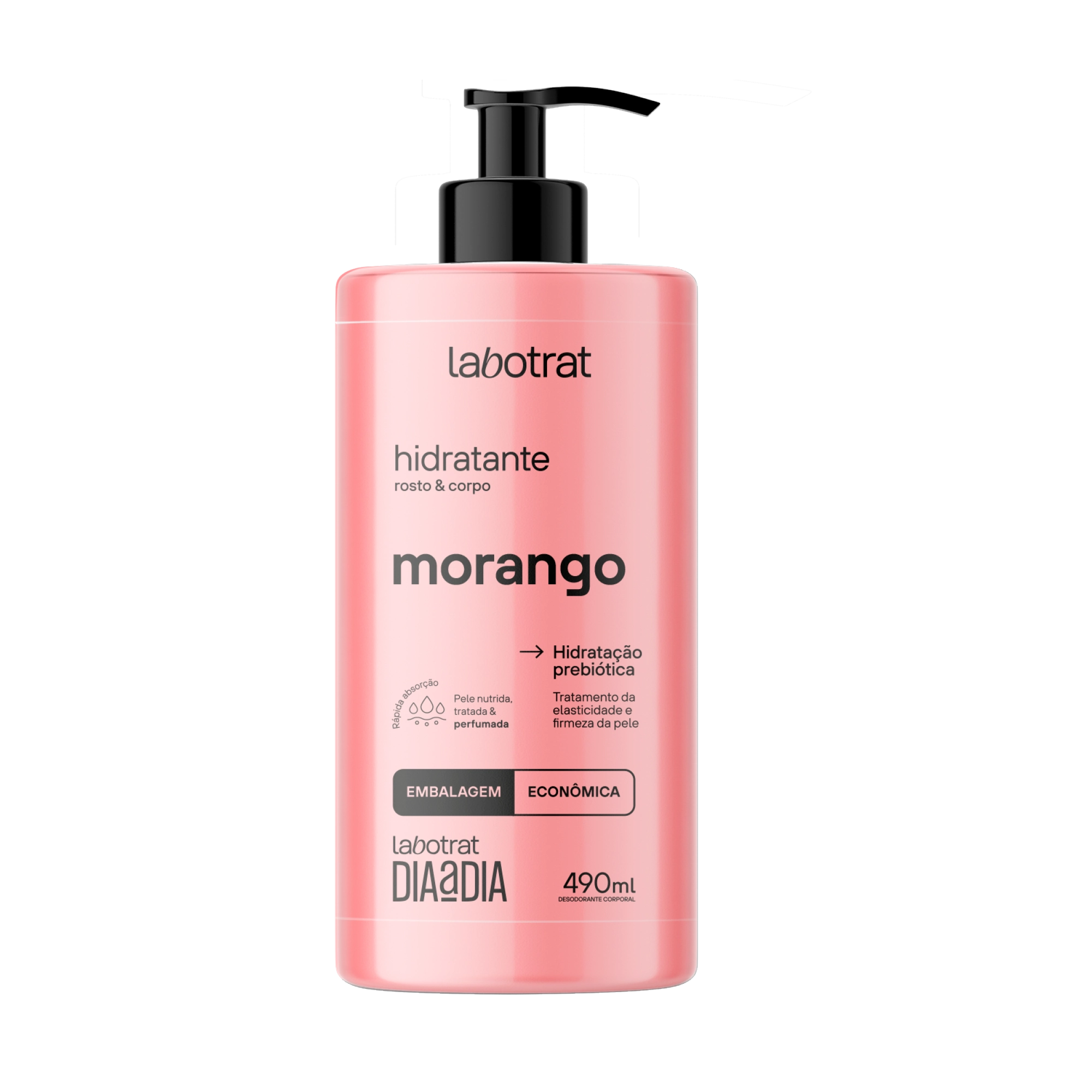 Hidratante Corporal Creme Labotrat Dia A Dia Morango 490ml