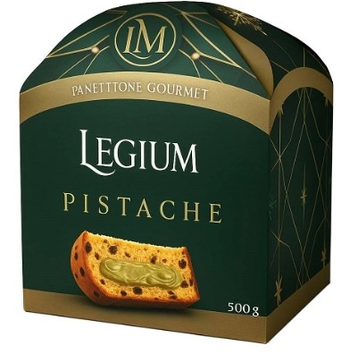 Panettone Gourmet Legium 500g Trufado Pistache