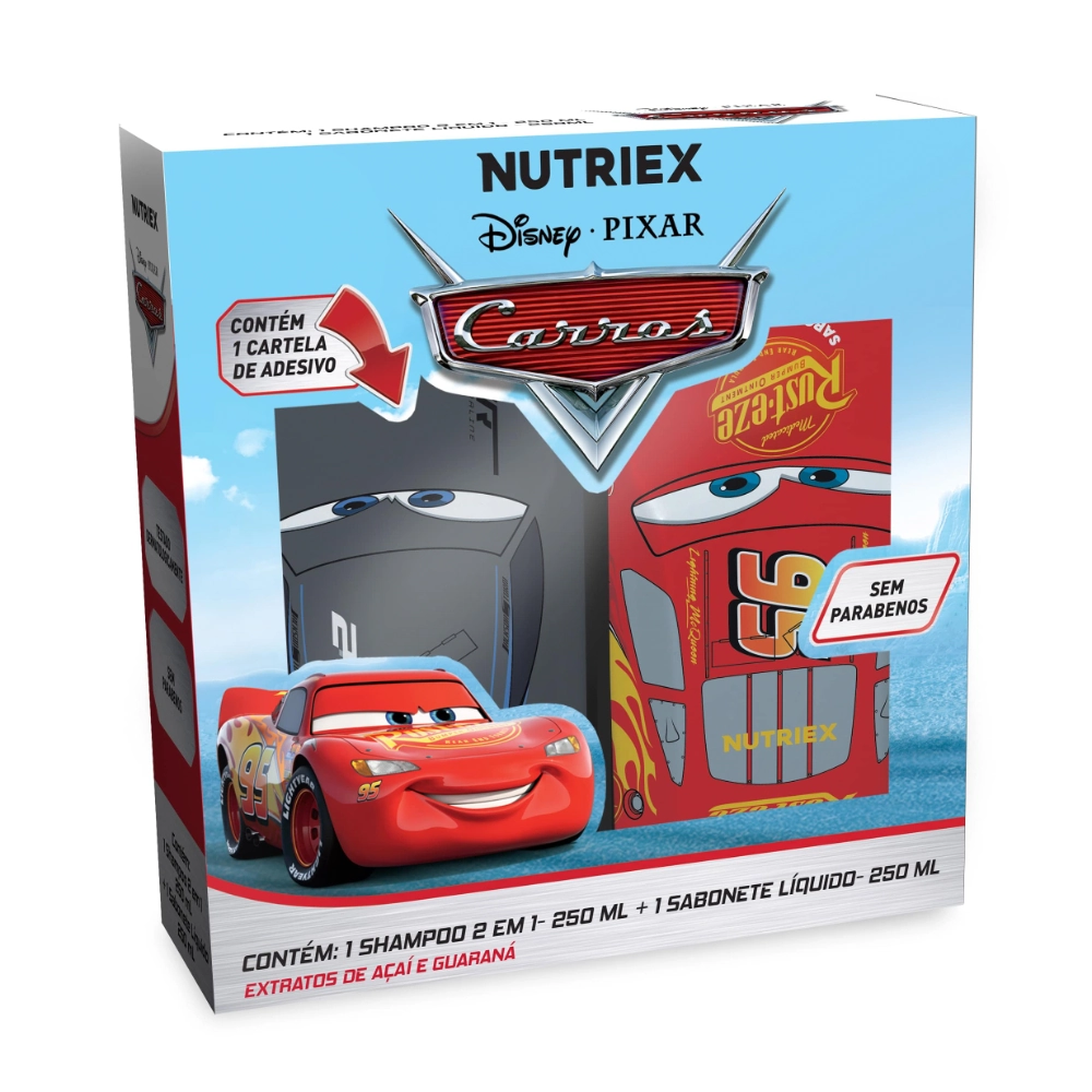 Kit Nutriex Carros Sh 250ml Cond 230ml