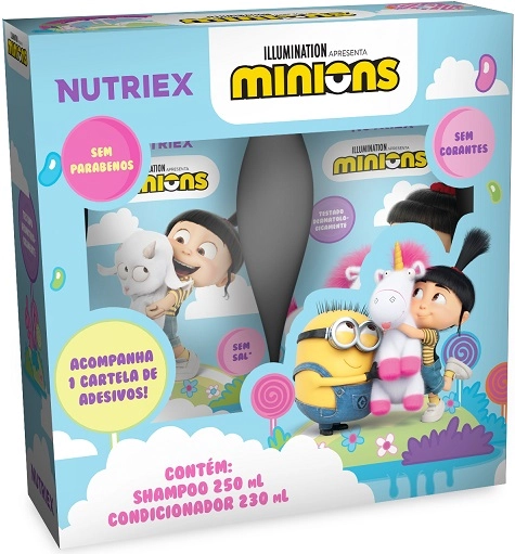 Kit Nutriex Minions Agnes Sh 250ml Cond 230ml