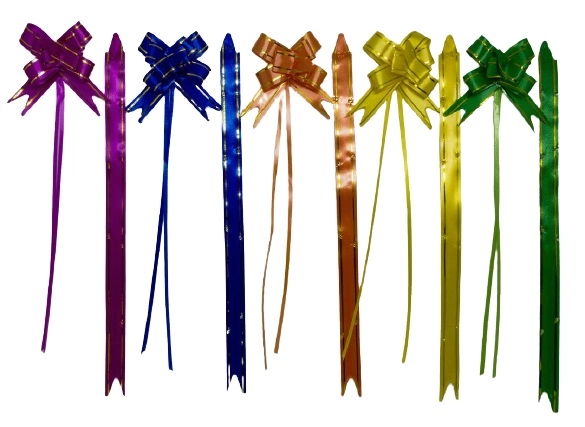 Laco Magico Azul Verde Rosa Friso Dourado 10un G B984 Pratix