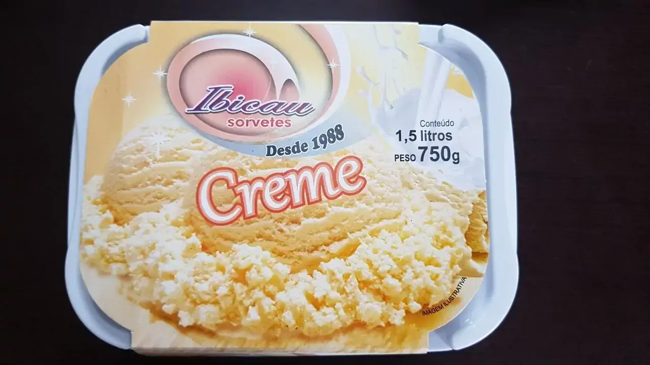 Sorvete Ibicau 1,5l Creme