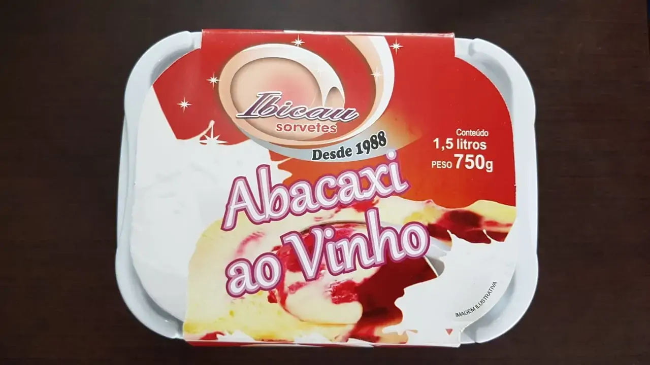 Sorvete Ibicau 1,5l Abacaxi Ao Vinho