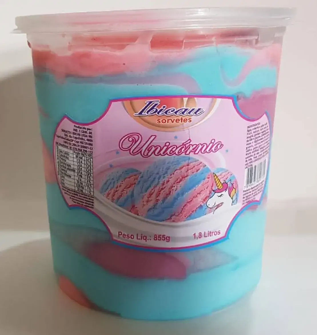 Sorvete Ibicau 1,8l Unicornio