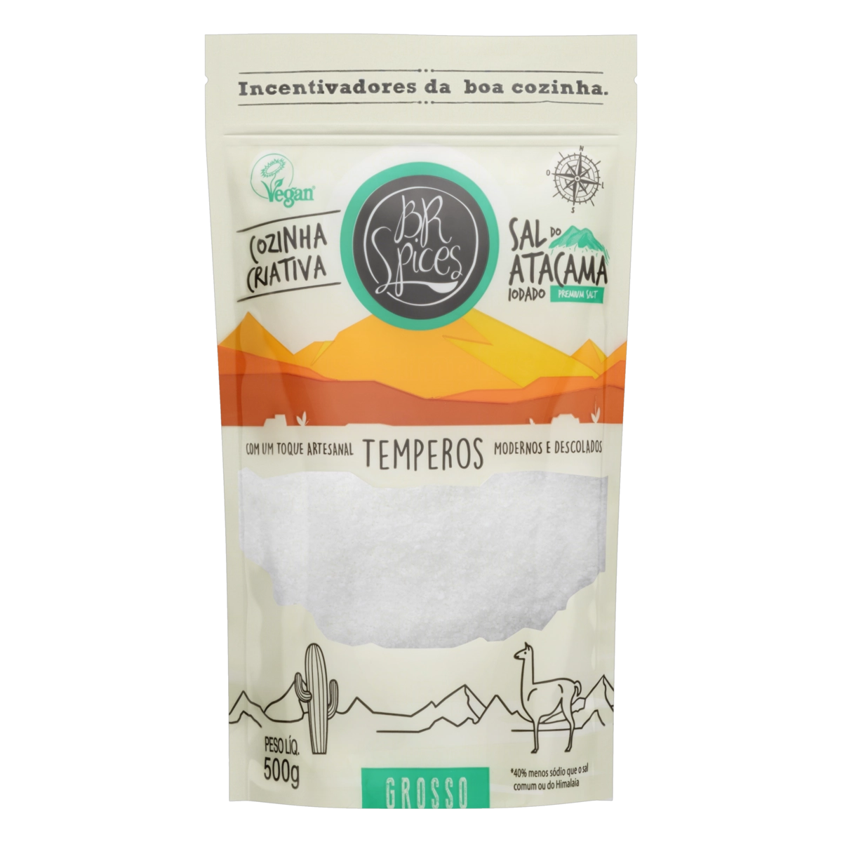 Sal Do Atacama Grosso Br Spices Premium Salt Pouch 500g