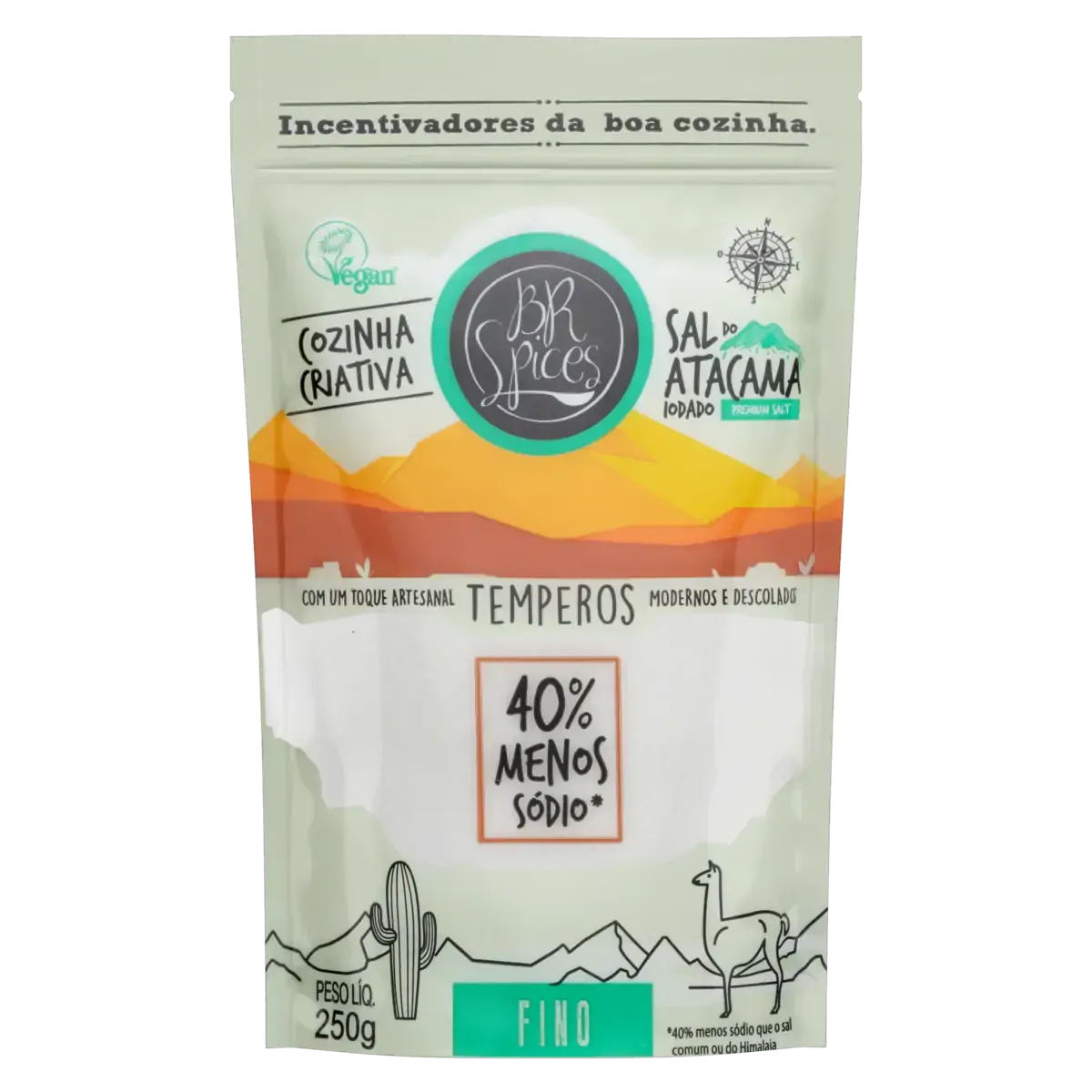 Sal Do Atacama Fino Br Spices Premium Salt Pouch 250g