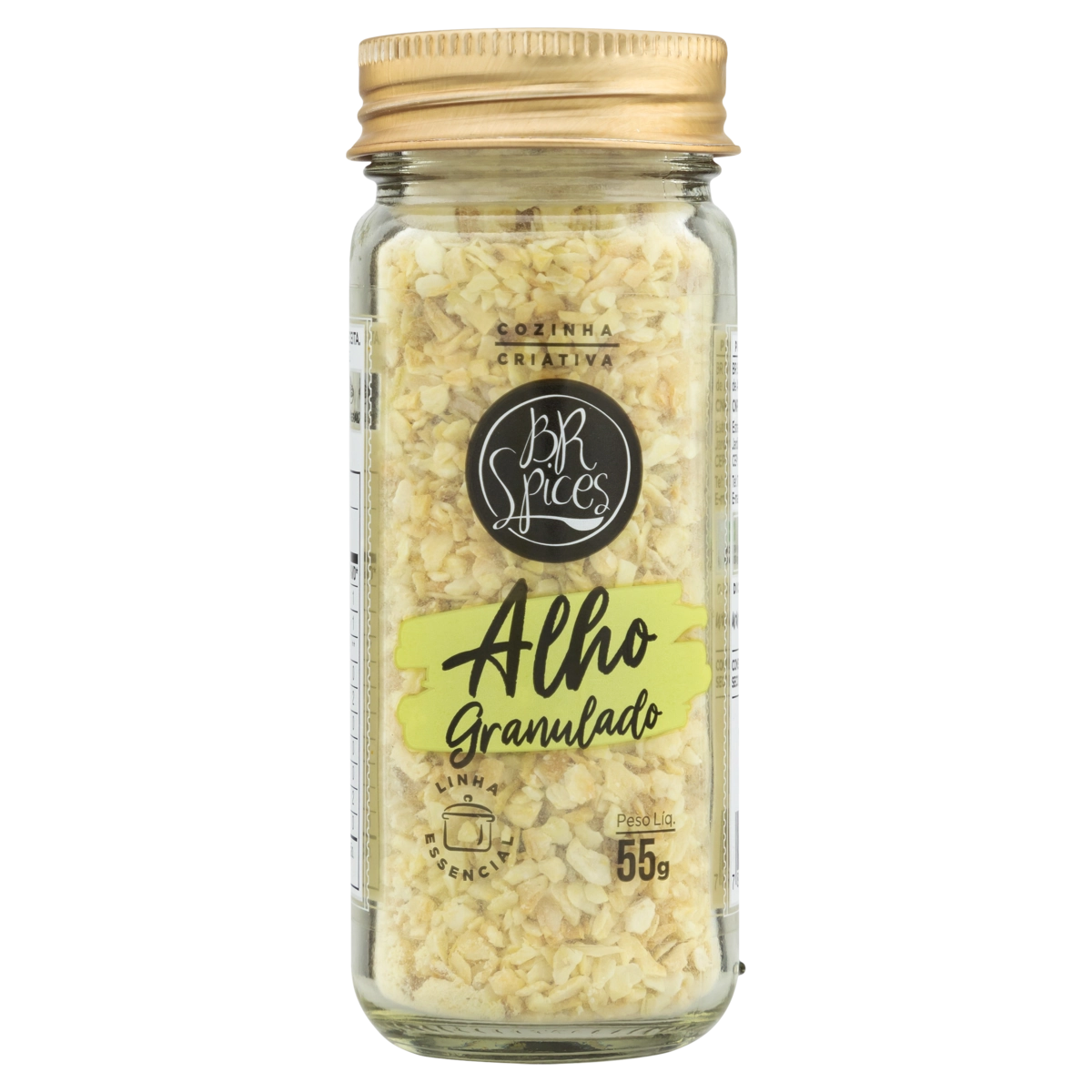 Alho Granulado Com Tampa Dosadora Br Spices Essencial Vidro 55g