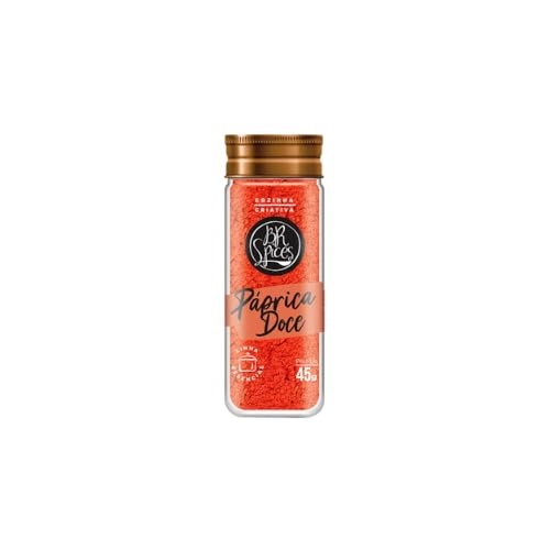 Páprica Doce Com Tampa Dosadora Br Spices Essencial Vidro 45g