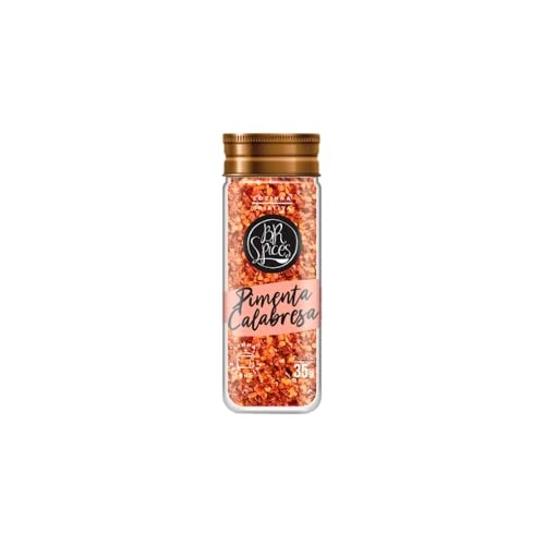 Pimenta Calabresa Flocos Com Tampa Dosadora Br Spices Essencial Vidro 35g