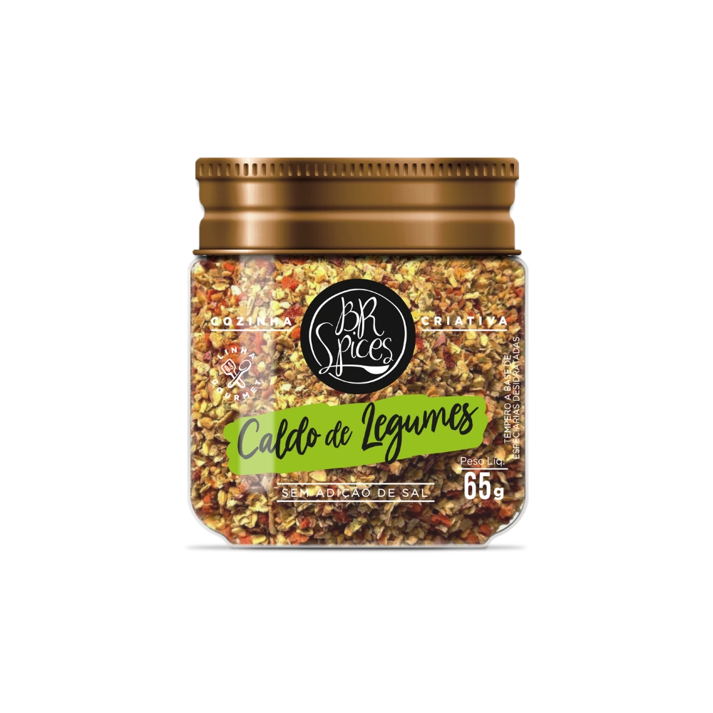 Tempero Para Caldo De Legumes Br Spices Gourmet Pote 65g