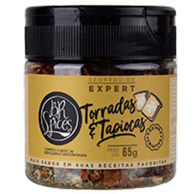 Tempero Para Torradas E Tapiocas Br Spices Segredo De Expert Pote 65g